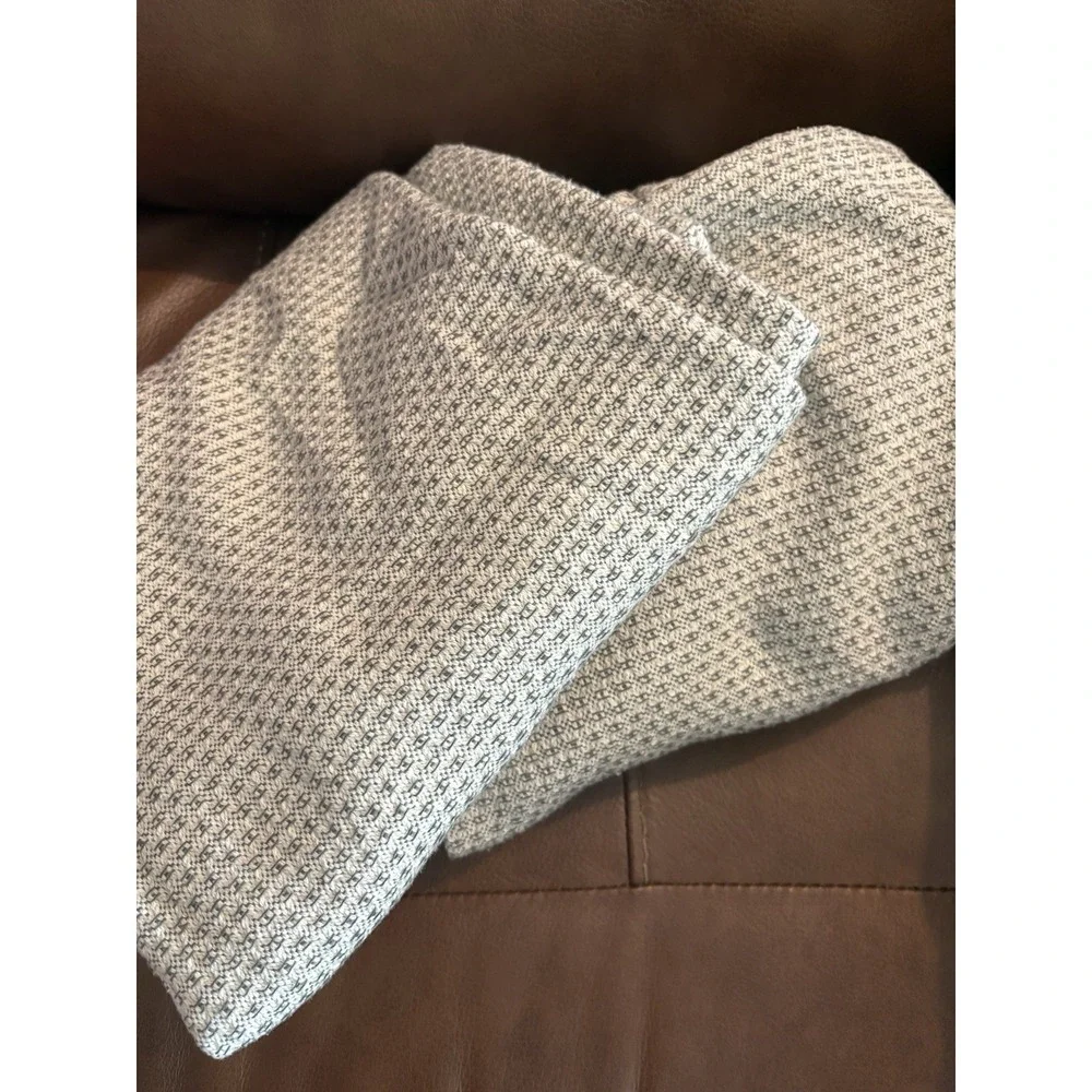 Eastern Accents Set of 2  King Sz Pillow Case SHAMS Blue Gray